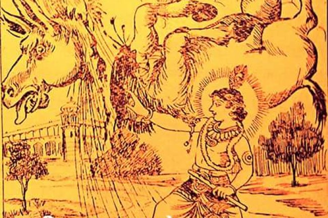 भगवान श्री कृष्ण द्वारा मारे गये धेनुकासुर के पूर्व जन्म की कथा